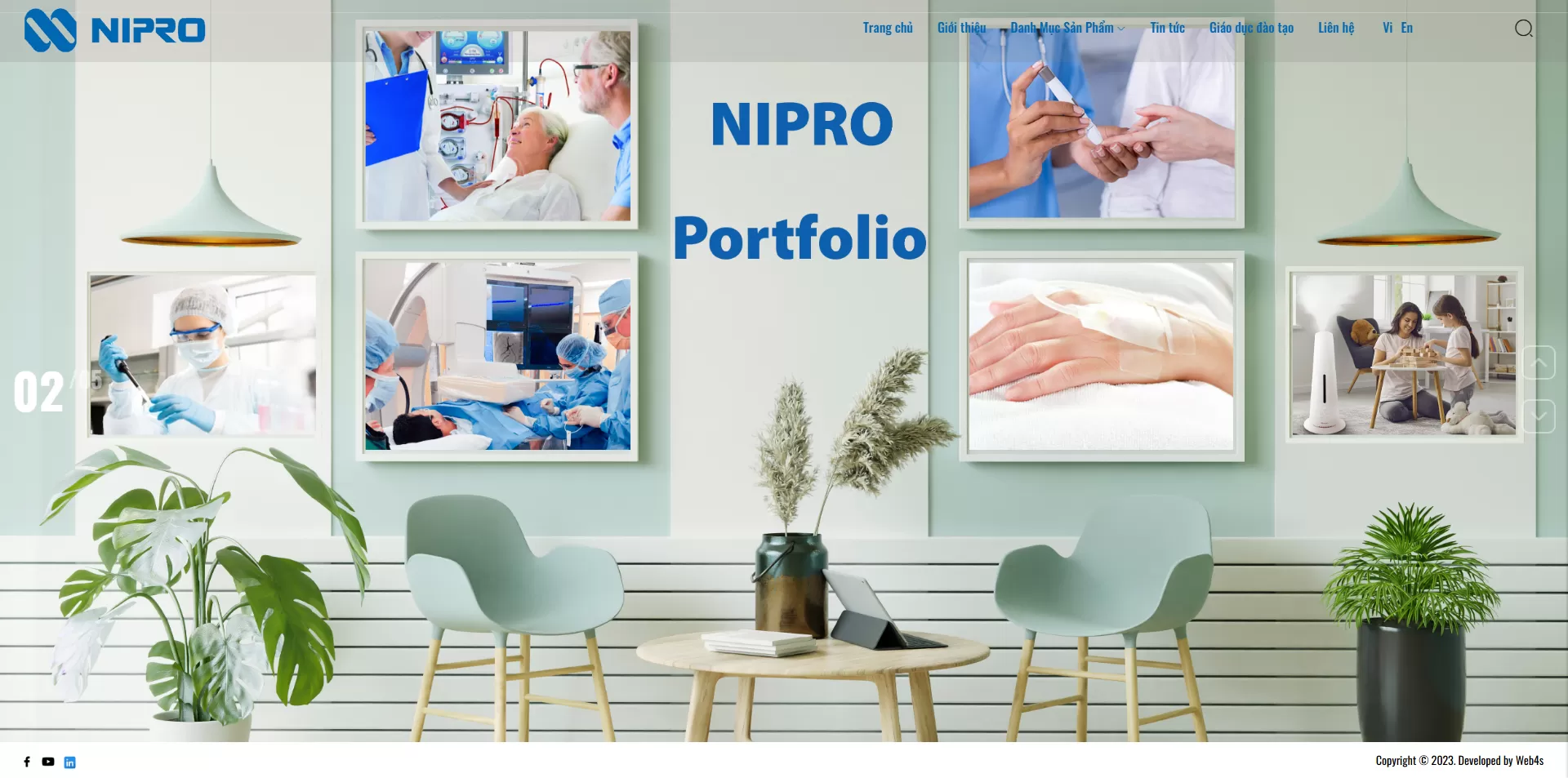 Mẫu Website Y tế 01