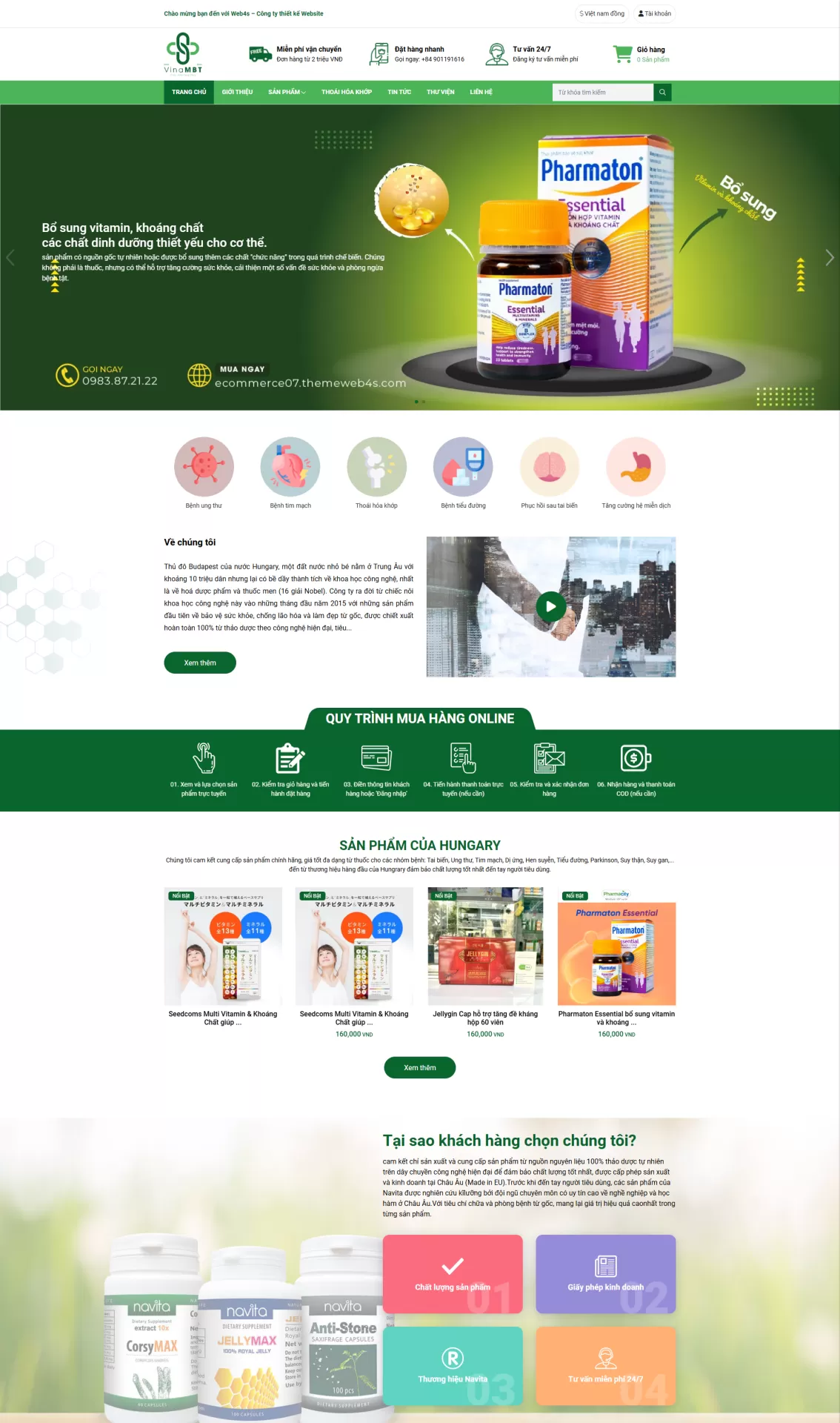 MMẫu Website Y tế 03